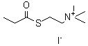 N,N,N-三甲基-2-[(1-氧代丙基)硫代]-乙铵碘化物(1:1)结构式_1866-73-5结构式