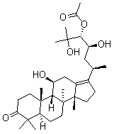 泽泻醇A-24-醋酸酯;24-乙酰泽泻醇A结构式_18674-16-3结构式