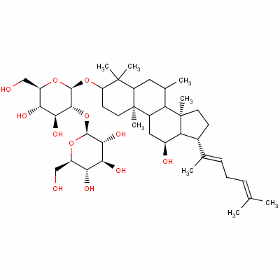 人参皂苷Rg5结构式_186763-78-0结构式