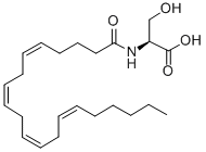 N-[(5Z,8Z,11Z,14Z)-1-氧代-5,8,11,14-二十碳四烯-1-基]-L-丝氨酸结构式_187224-29-9结构式