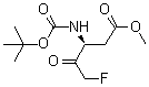 (3S)-3-[[叔丁氧羰基]氨基]-5-氟-4-氧代-戊酸甲酯结构式_187389-53-3结构式