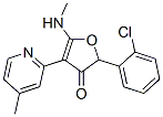 2-(2-氯苯基)-5-(甲基氨基)-4-(4-甲基-2-吡啶)-3(2H)-呋喃酮结构式_187591-86-2结构式