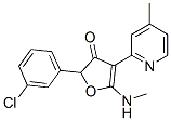 2-(3-氯苯基)-5-(甲基氨基)-4-(4-甲基-2-吡啶)-3(2H)-呋喃酮结构式_187591-92-0结构式