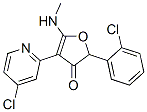 2-(2-氯苯基)-4-(4-氯-2-吡啶)-5-(甲基氨基)-3(2H)-呋喃酮结构式_187591-93-1结构式