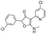 2-(3-氯苯基)-4-(4-氯-2-吡啶)-5-(甲基氨基)-3(2H)-呋喃酮结构式_187591-98-6结构式