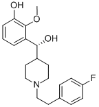 (alphaR)-1-[2-(4-氟苯基)乙基]-alpha-(3-羟基-2-甲氧基苯基)-4-哌啶甲醇结构式_189192-18-5结构式