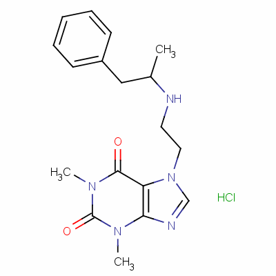 芬乙茶碱结构式_1892-80-4结构式