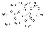 硝酸铜(II)2.5水结构式_19004-19-4结构式