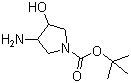 3-氨基-4-羟基-1-吡咯烷羧酸-1,1-二甲基乙基酯(9ci)结构式_190141-99-2结构式