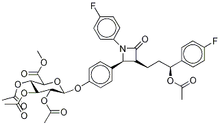 3-O-乙酰基依折麦布2,3,4-三-O-乙酰基-beta-D-葡糖苷酸甲酯结构式_190448-56-7结构式