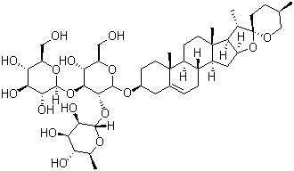 纤细薯蓣皂苷结构式_19083-00-2结构式