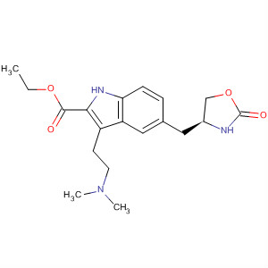Zolmitriptan related compound d (20 mg) ((s)-ethyl 3-[2-(dimethylamino)ethyl]-5-[(2-oxooxazolidin-4-yl)methyl]-1h-indole-2-carboxylate) Structure,191864-24-1Structure