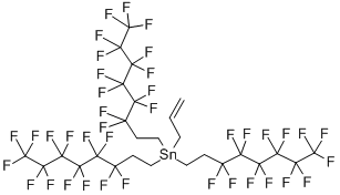 烯丙基三(3,3,4,4,5,5,6,6,7,7,8,8,8-十三氟辛基)锡烷结构式_192212-66-1结构式