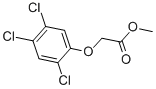 (2,4,5-三氯苯氧基)乙酸甲酯结构式_1928-37-6结构式