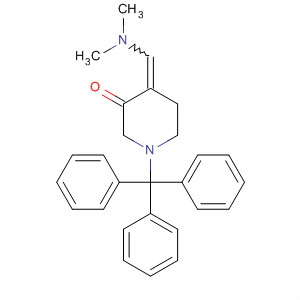 4-[(二甲基氨基)亚甲基]-1-(三苯基甲基)-3-哌啶酮结构式_192869-77-5结构式