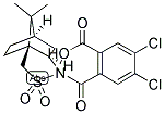 N-(2-羧基-4,5-二氯苯甲酰基)-(-)-10,2-樟脑磺内酰胺结构式_193202-37-8结构式