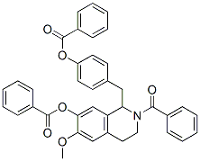 (8ci)-2-苯甲酰基-1,2,3,4-四氢-1-(p-羟基苄基)-6-甲氧基-7-异羟基喹啉结构式_19442-66-1结构式