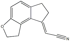 (E)-(1,6,7,8-四氢-2H-茚并[5,4-B]呋喃-8-亚基)乙腈结构式_196597-79-2结构式