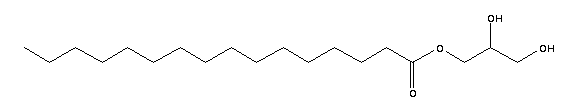单棕榈酸甘油结构式_19670-51-0结构式