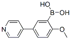 2-甲氧基-5-(吡啶-4-基)苯硼酸结构式_196861-33-3结构式