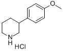 3-(4-甲氧基苯基)哌啶盐酸盐结构式_19724-83-5结构式