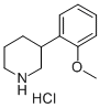 3-(2-甲氧基苯基)哌啶盐酸盐结构式_19725-12-3结构式