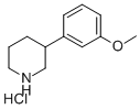 3-(3-甲氧基苯基)哌啶盐酸盐结构式_19725-18-9结构式