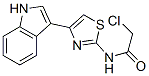 2-氯-N-[4-(1H-吲哚-3-基)-1,3-噻唑-2-基]乙酰胺结构式_19750-29-9结构式
