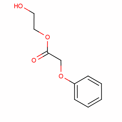 2-羟基乙基 苯氧基乙酸酯结构式_1984-60-7结构式