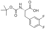 BOC-L-3,4-二氟苯丙氨酸结构式_198474-90-7结构式