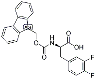 FMOC-D-3,4-二氟苯丙氨酸结构式_198545-59-4结构式