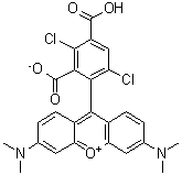 1,4-二氯 5-羧基四甲基罗丹明结构式_198546-47-3结构式