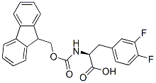 FMOC-L-3,4-二氟苯丙氨酸结构式_198560-43-9结构式