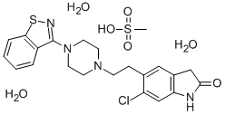 甲磺酸齐拉西酮结构式_199191-69-0结构式