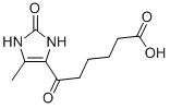 6-(5-甲基-2-氧代-2,3-二氢-1H-咪唑-4-基)-6-氧代-己酸结构式_19920-34-4结构式