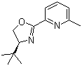 2-[(4S)-4-叔丁基-4,5-二氢-2-噁唑啉基]-6-甲基吡啶; 2-[(4S)-4-(1,1-二甲基乙基)-4,5-二氢-2-噁唑啉基]-6-甲基吡啶结构式_199277-80-0结构式