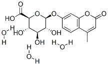 4-甲基伞形酮-beta-d-葡萄糖苷酸三水合物结构式_199329-67-4结构式