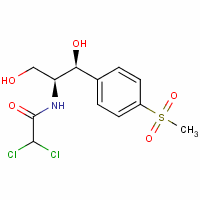2,2-二氯-N-[(1S,2S)-1,3-二羟基-1-(4-甲基磺酰基苯基)丙-2-基]乙酰胺结构式_19934-71-5结构式
