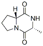 (3R-反式)-(8CI,9CI)-六氢-3-甲基吡咯并[1,2-a]吡嗪-1,4-二酮结构式_19943-28-3结构式