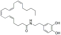 (5Z,8z,11z,14z)-n-[2-(3,4-dihydroxyphenyl)ethyl]-5,8,11,14-icosatetraenamide Structure,199875-69-9Structure