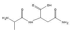 α-DL-丙氨酰-DL-天冬酰胺结构式_1999-41-3结构式