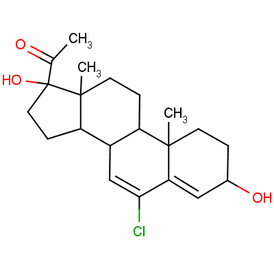 氯孕酮结构式_20047-75-0结构式