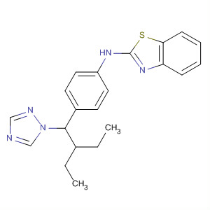 n-[4-[2-乙基-1-(1H-1,2,4-噻唑-1-基)丁基]苯基]-2-苯并噻唑胺结构式_201410-53-9结构式
