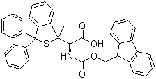 Fmoc-S-三苯甲基-L-青霉胺结构式_201531-88-6结构式