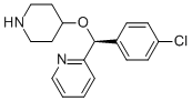 2-[(S)-(4-氯苯基)(4-哌啶基氧基)甲基]吡啶结构式_201594-84-5结构式