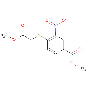 4-(2-甲氧基-2-氧代乙基硫代)-3-硝基苯甲酸甲酯结构式_202131-27-9结构式