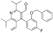 5-乙烯基-4-[4-氟-2-(苯基甲氧基)苯基]-2,6-双(1-甲基乙烯基)-3-吡啶甲醛结构式_202858-60-4结构式