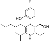 (αR,4S)-rel-4-(4-氟-2-羟基苯基)-α-甲基-2,6-双(1-甲基乙基)-5-戊基-3-吡啶甲醇结构式_202917-16-6结构式
