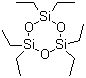 六乙基环三硅氧烷结构式_2031-79-0结构式
