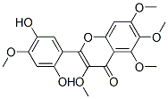 2-(2,5-二羟基-4-甲氧基苯基)-3,5,6,7-四甲氧基-4H-1-苯并吡喃-4-酮结构式_20362-24-7结构式
